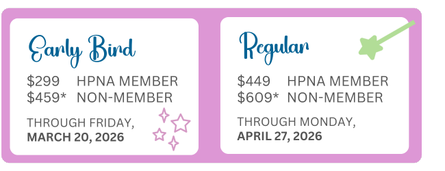 HPNA26 Conference Registration Rates